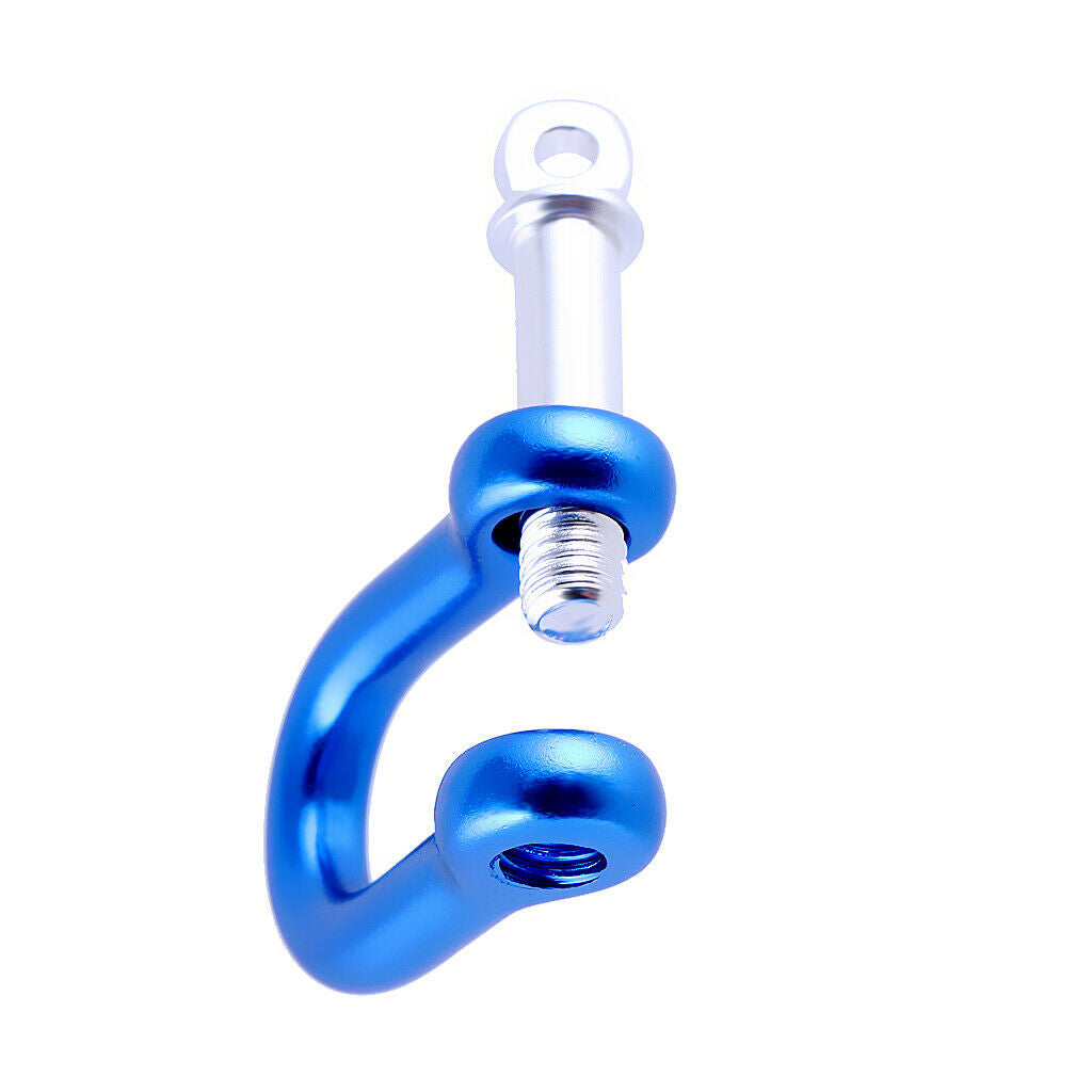 Stainless Adjustable Steel U-Shaped Climbing Lifesaving buckle Dark Blue