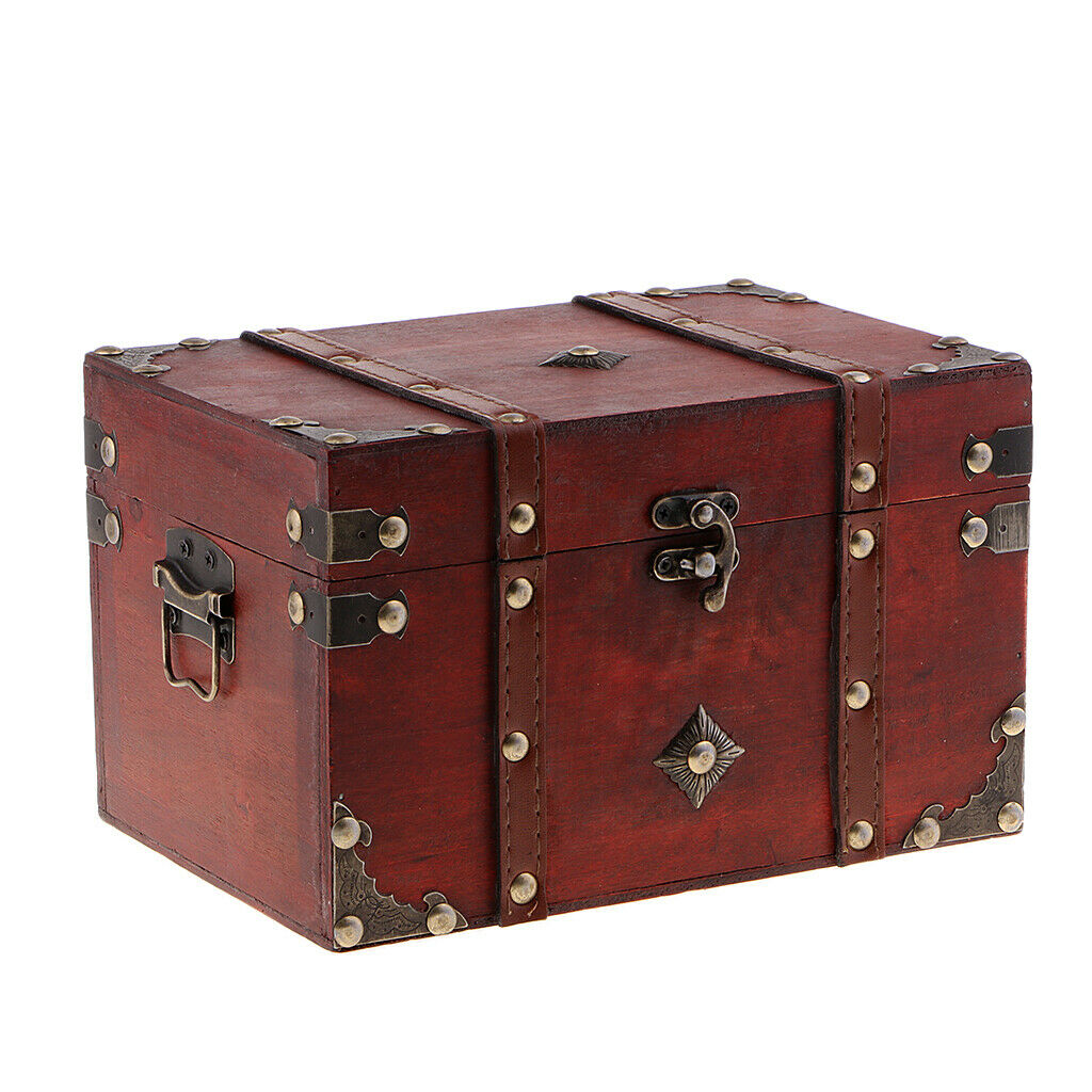 Wooden Jeweler Gift Box 2 Layers To Save Jewelry, Earrings And Rings - B