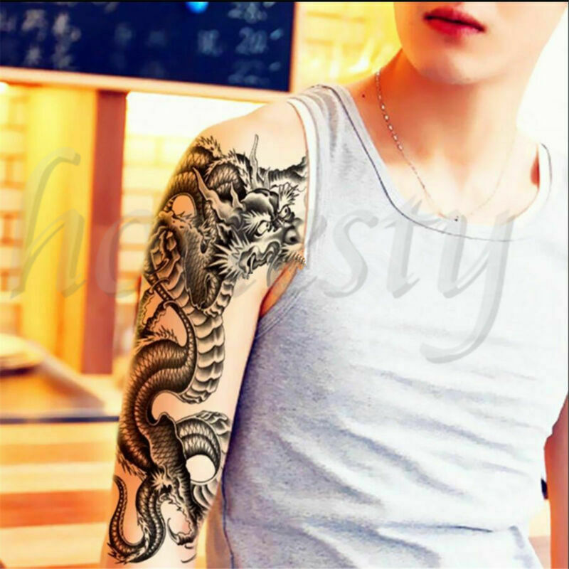 Temporary Tattoo Large DRAGON Stickers Body Art Tattoo Waterproof