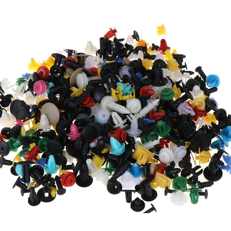 500Pcs Car auto mixed fastener clip bumper fender trim plastic rivet door paBDA