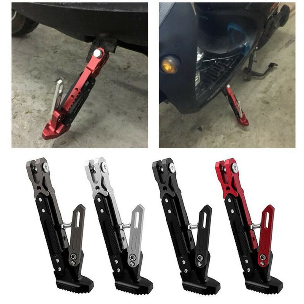 Motorcycle Kickstand Adjustable Foot Side Tripod Scootor Dirt Bike 200x50mm