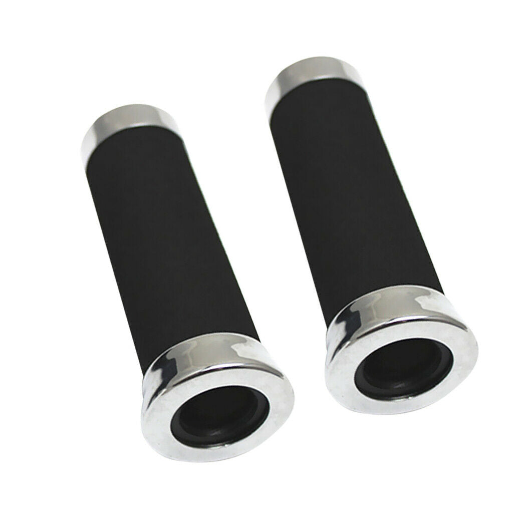 2pcs Black Replacement Handle Grips for 22mm 7/8 '' Motorcycle Repair