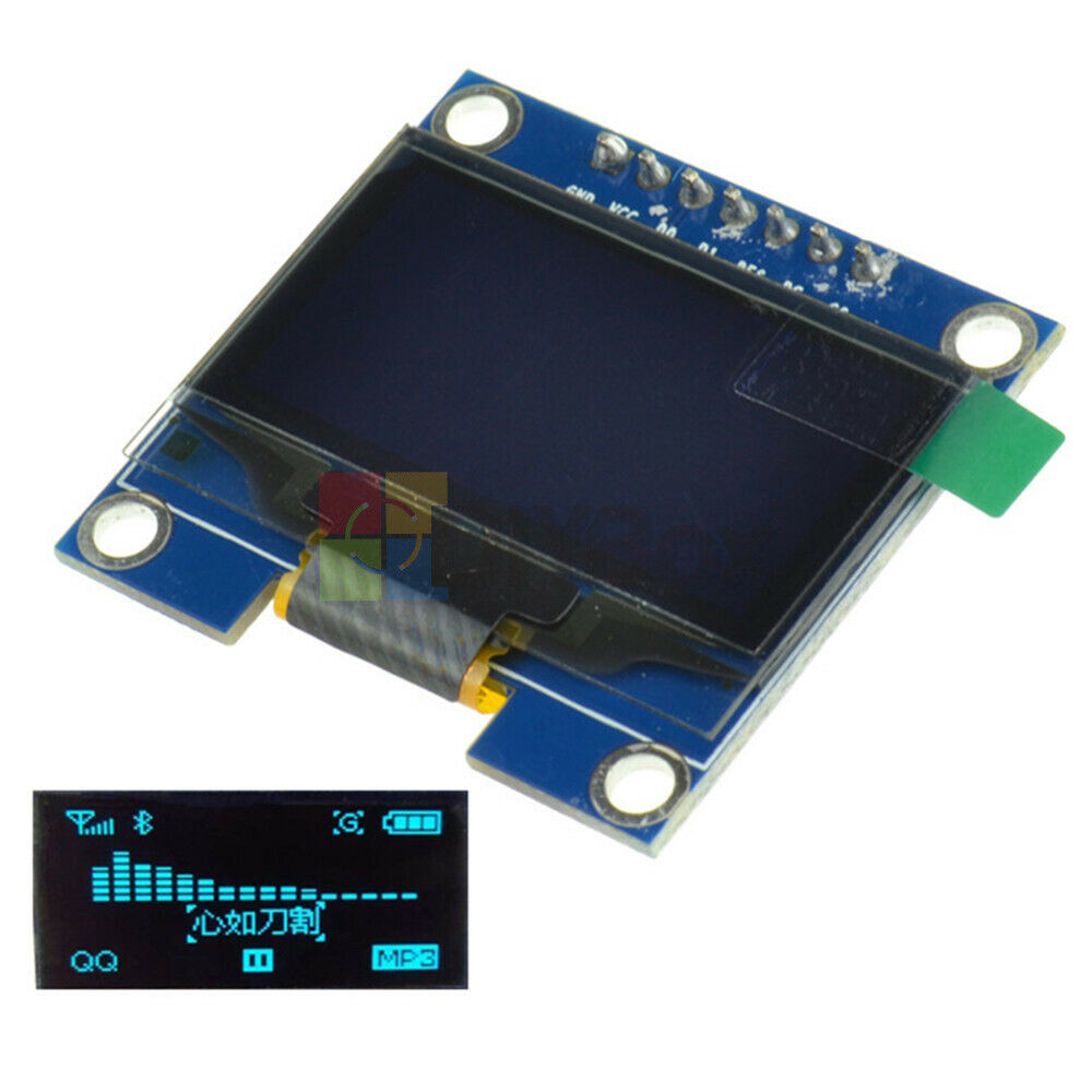Fit For Arduino 1.3" White IIC I2C Serial 128X64 OLED LCD Display Screen Module