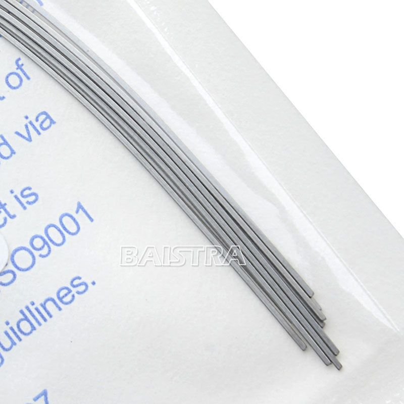 100X Dental Ortho Super Elastic Niti Rectangular Arch Wire 17X25 Lower Natural
