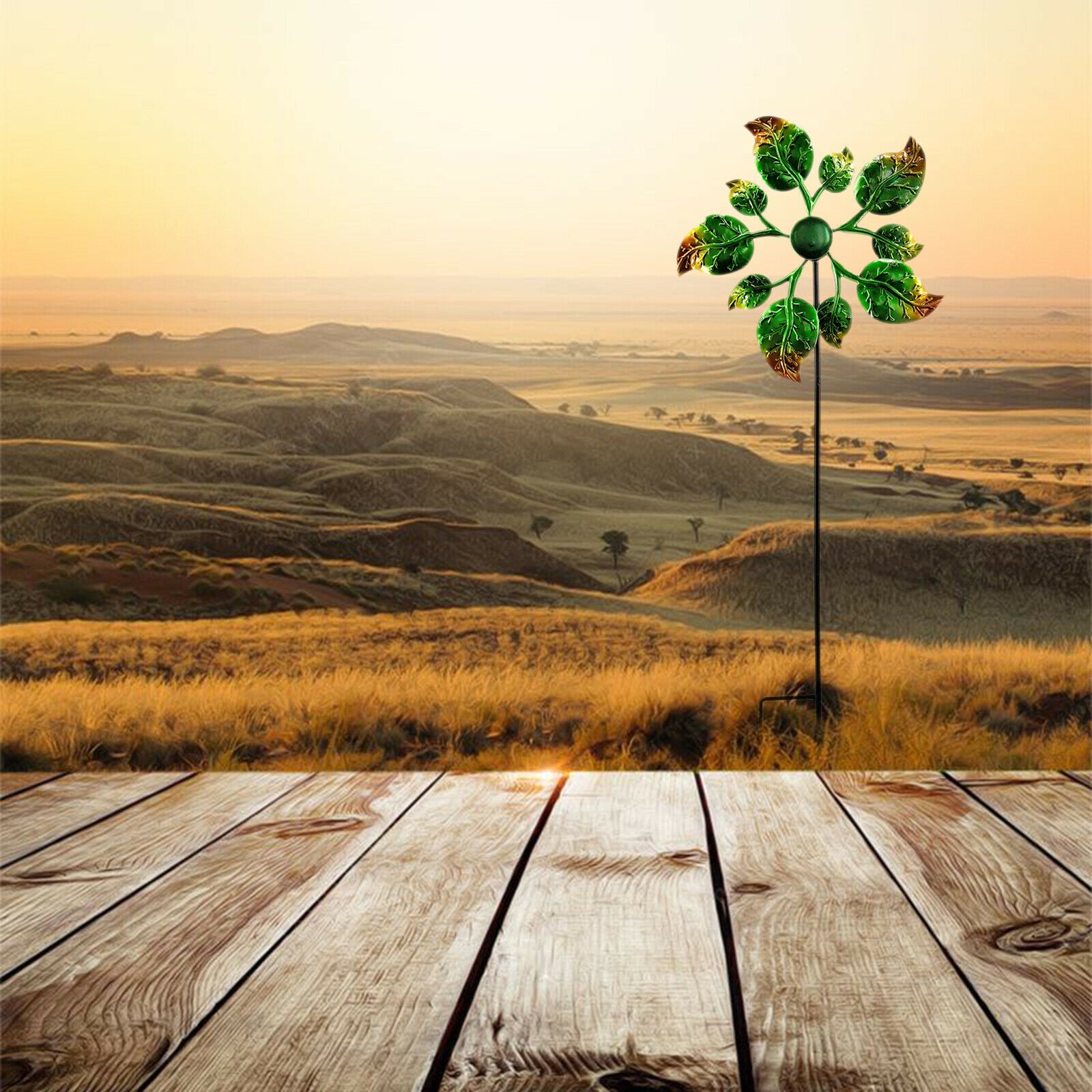 Outdoor Windmill Stake Garden Lawn Patio Backyard Pathway Decor Art Craft