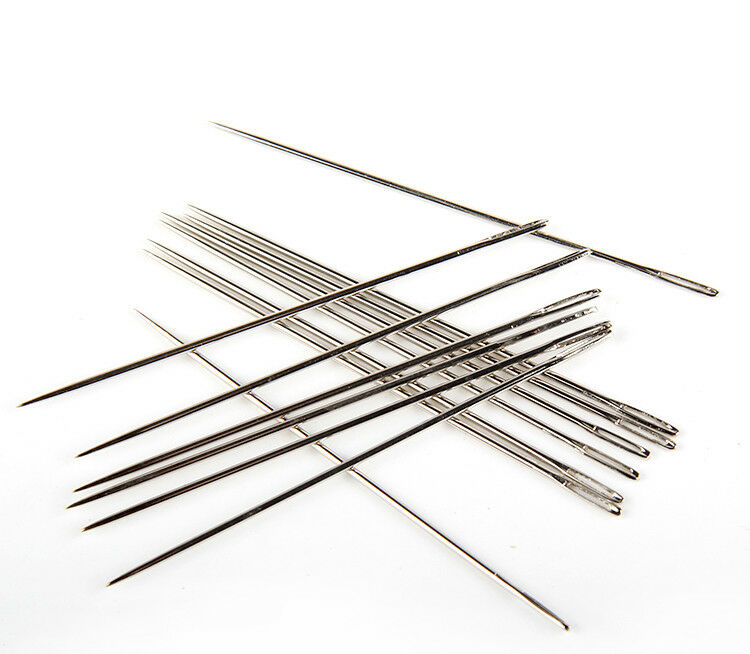 50x 6" Long Simple Needles Large Eye Needle for Sewing Act Crafts, Upholster