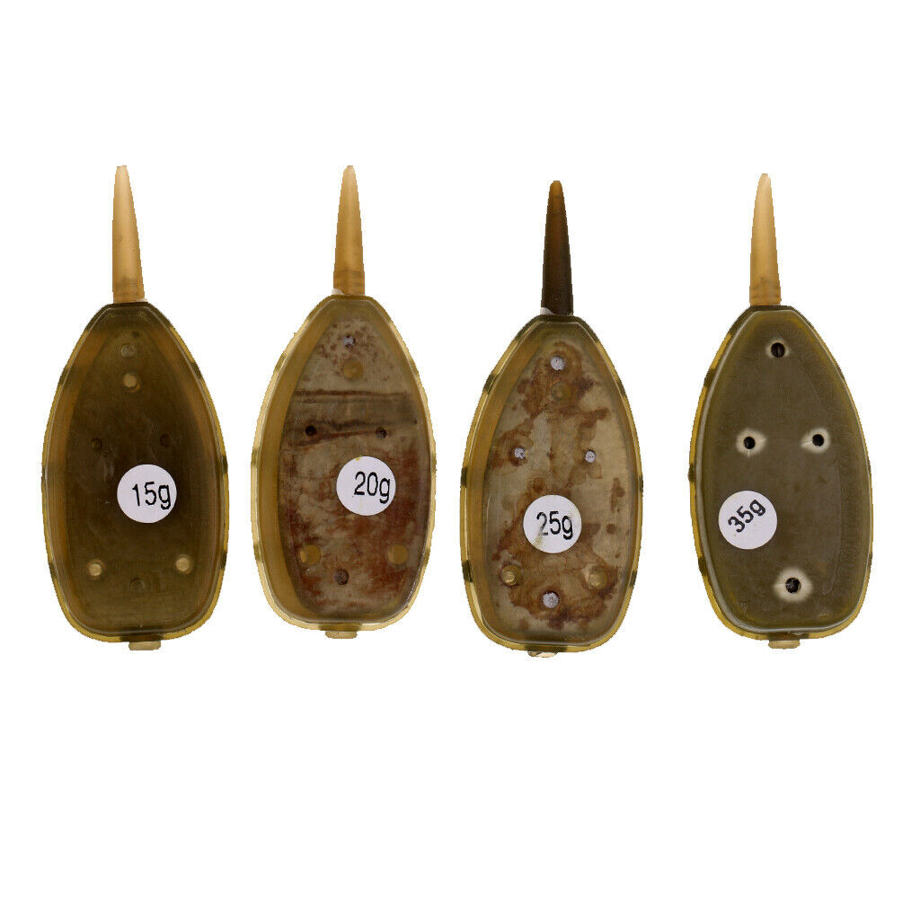 4Pcs/Set (20g 25g 30g 35g)   Method Feeder Fishing Feeder Lead Sinker