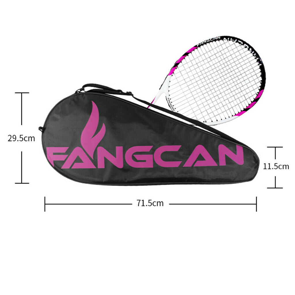 2X Waterproof Tennis Racket Bag Cover Badminton Squash Shoulder Pack Pink