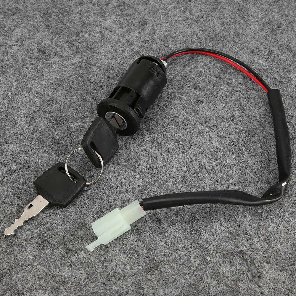 Universal Motorcycle Ignition Barrel Key Switch Electric Scooter 2 Wire On/Off