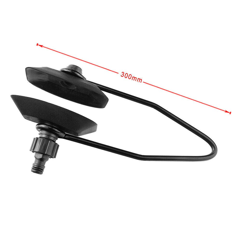 Black Outboard Boat Motor Water Flushing Muffs Rectangular for 5/8inch Pipe