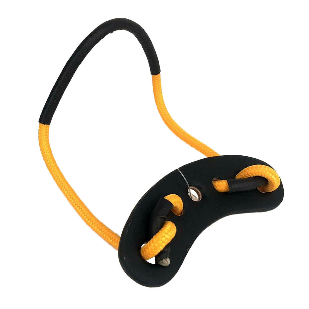 Hunting Shooting Archery Compound Bow Wrist Sling Strap with Grommet yellow