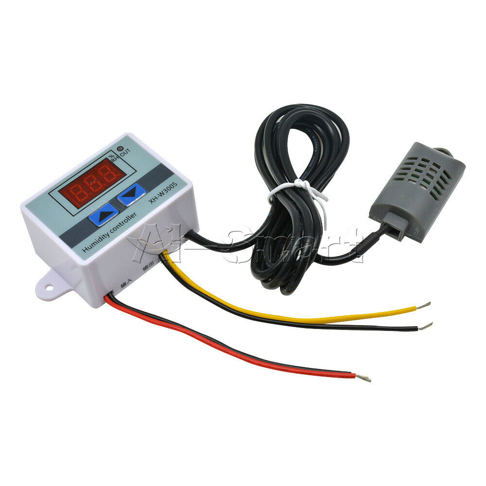 LED Digital Display Humidity Controller W3005 AC110-220V 1500W ABS