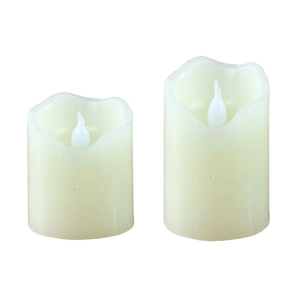 2pcs Romantic LED Electronic Candle Wedding Party Supplies Home Art Decor