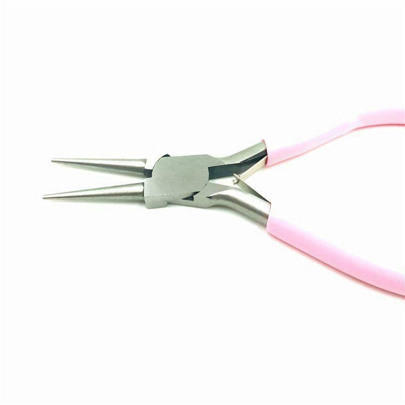 3Pcs Jewelry Pink Pliers Set Wire Cutting Bending Plier Jewelry Making Tools Kit