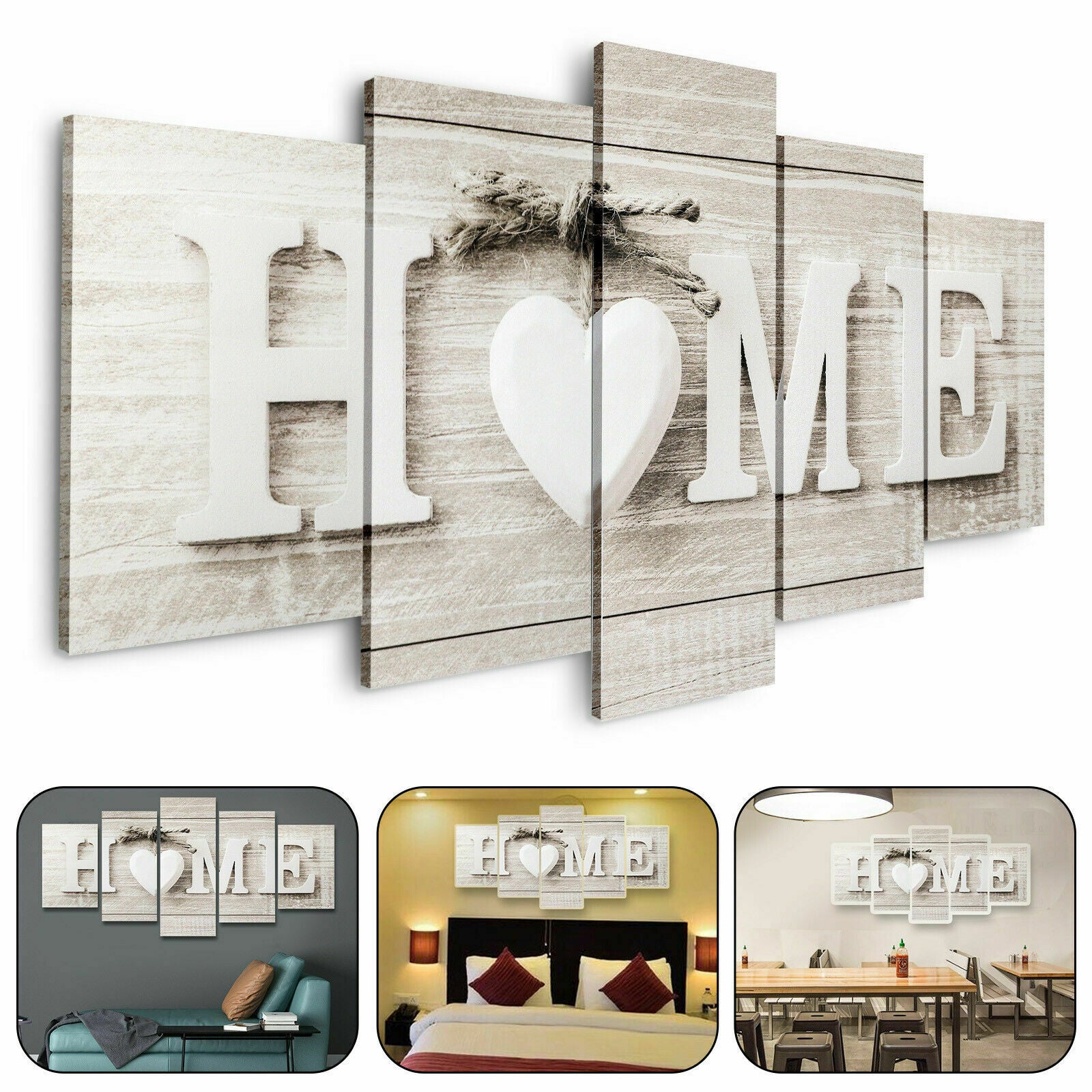 5Pcs Unframed Modern Wall Art Painting Print Canvas Picture Room Home Decor Gift