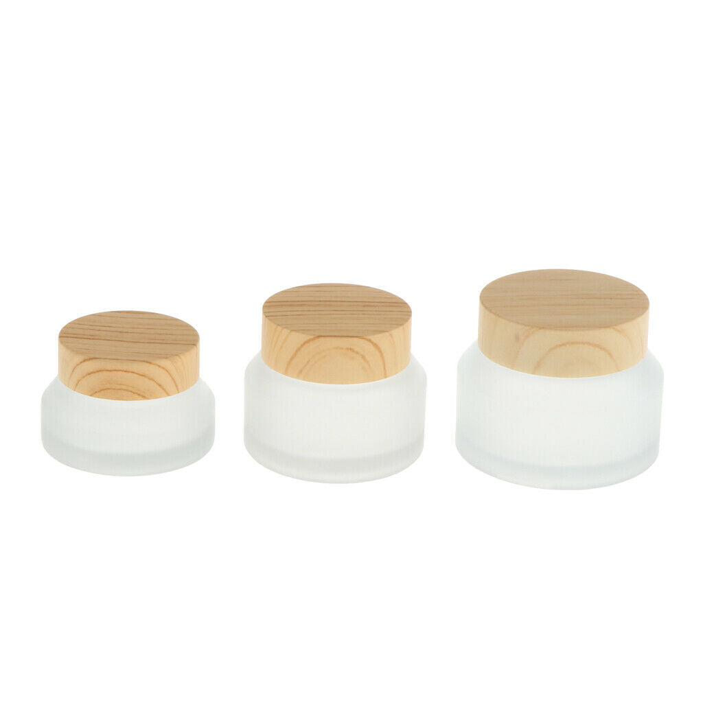 3x Empty Container Travel Refillable Makeup Lotion Moisturizer Pot 15g