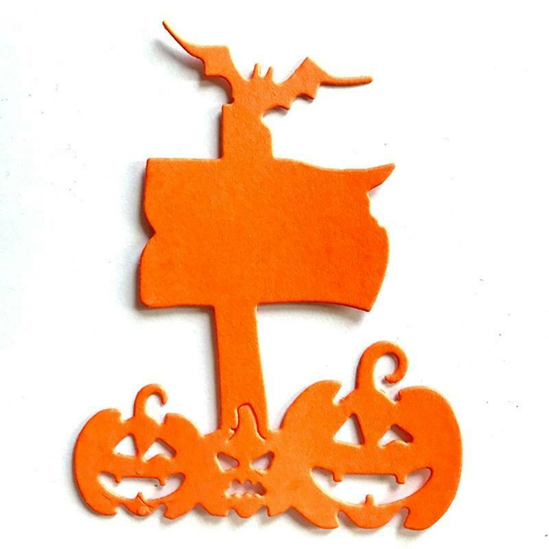 Halloween Pumpkin Sign Metal Cutting Dies Stencil DIY Scrapbooking Album Paper