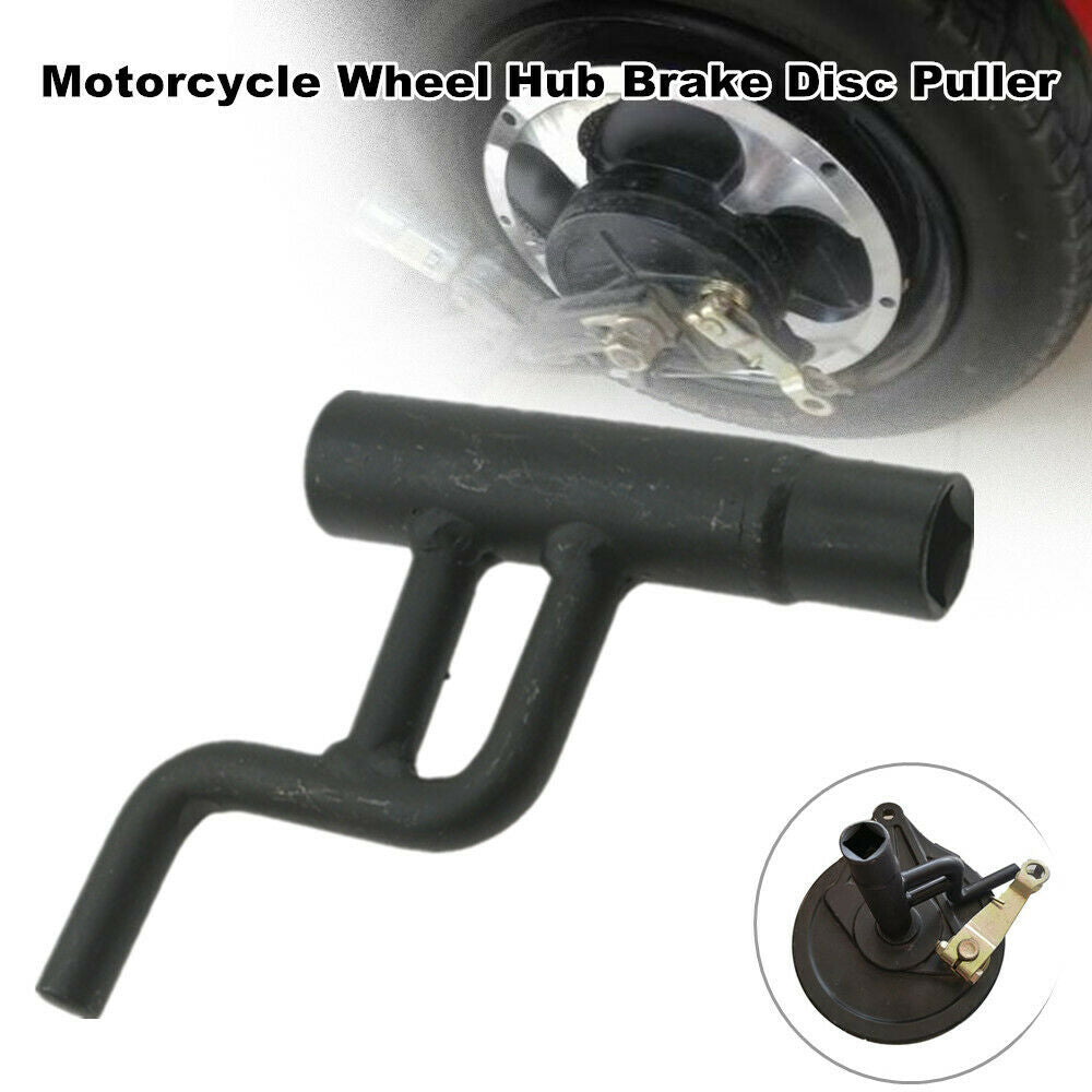 Motorcycle Scooter Wheel Hub Brake Disc Cover Wrench Remove Puller Manual Tool