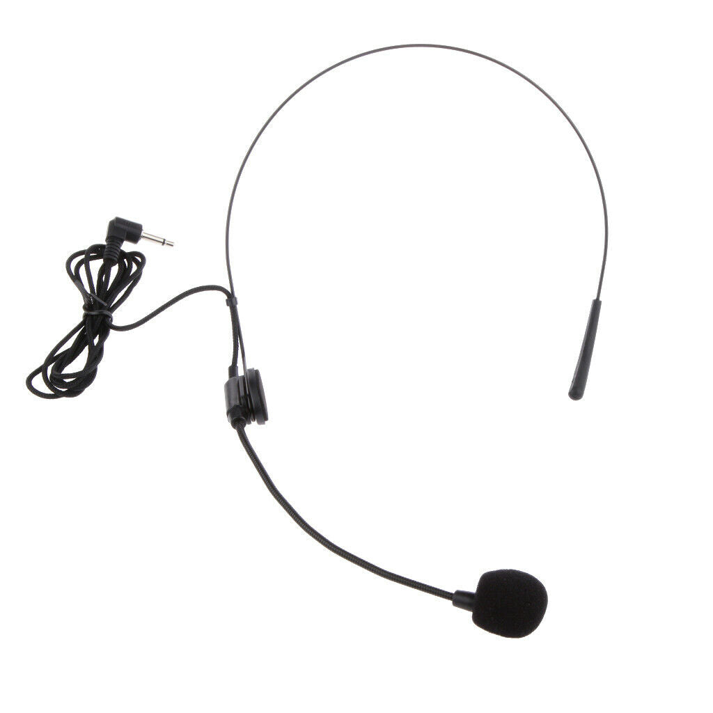 Back Electret Unidirectional Headworn Microphone with Bending Type Plug