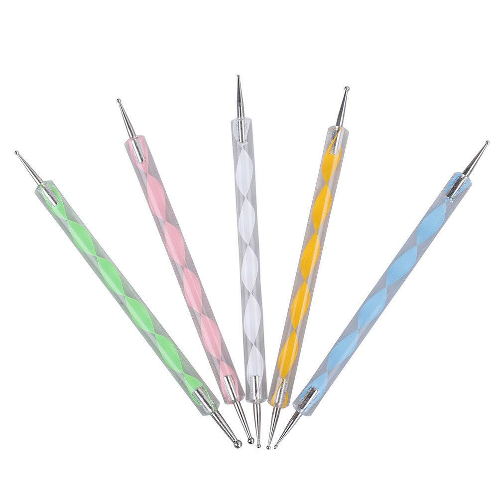 5pcs Ball Stylus Dot Painting Tools for Mandala Rock Art Polymer Clay Us.l8