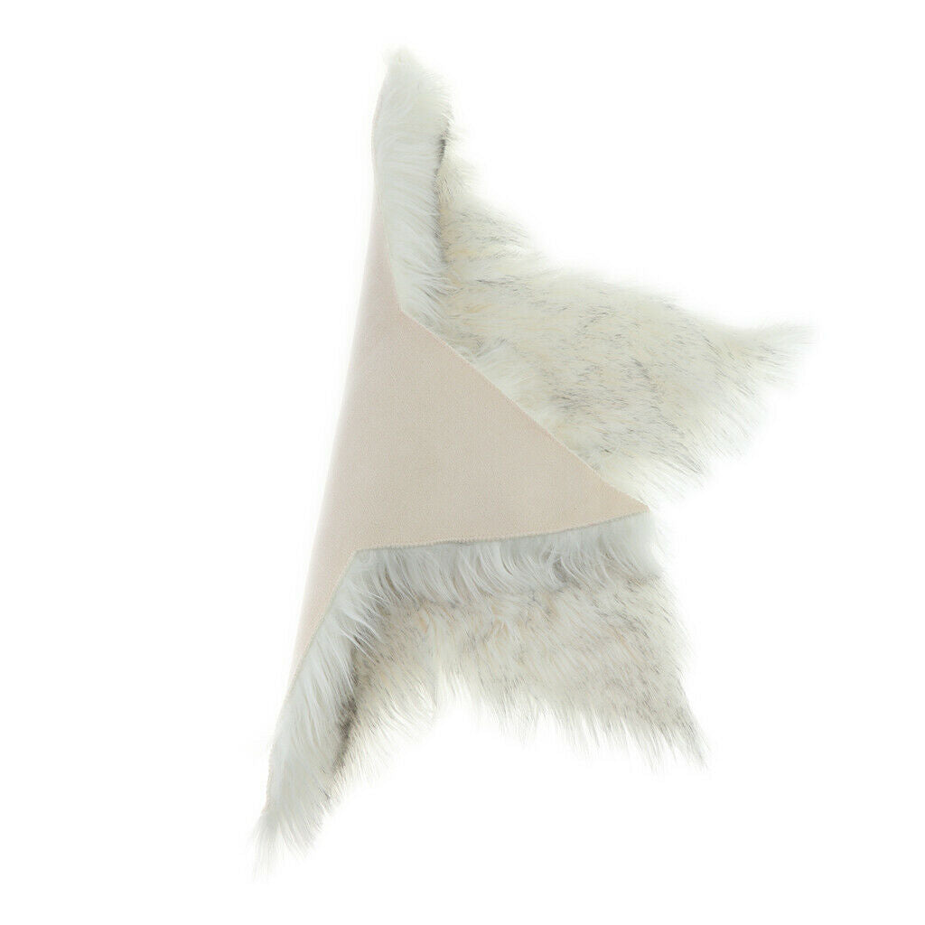 Plush Shaggy Area Rugs Fluffy Floor Carpet for Bedroom Bedside White_1