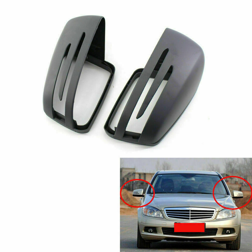 2Pcs Mirror Cover Cap Casing For Mercedes S/E/C-Class 2007-2013 2128100364