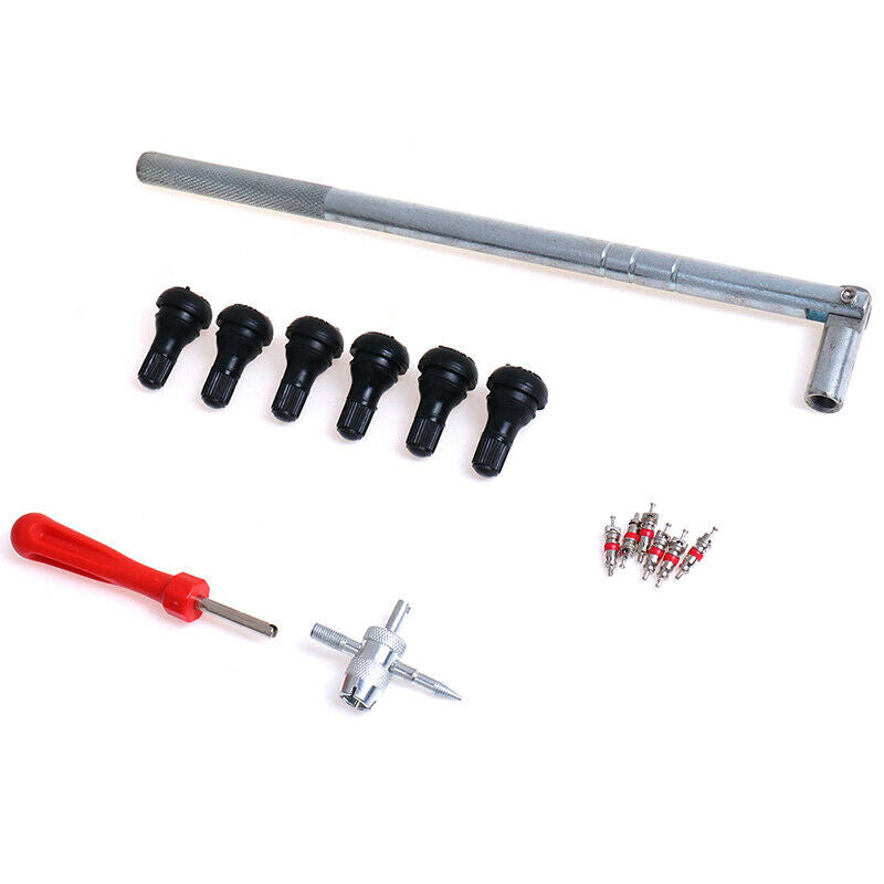 Valve Stem Remover Installation Repair Chrome Tool Kit Puller Tire Plug CorDEAU
