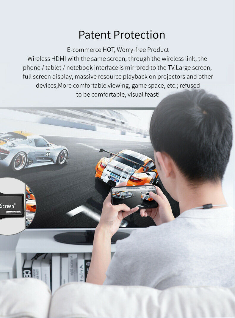 HDMI WiFi Dongle Adapter Wireless Display HD Screen Mirroring Receiver