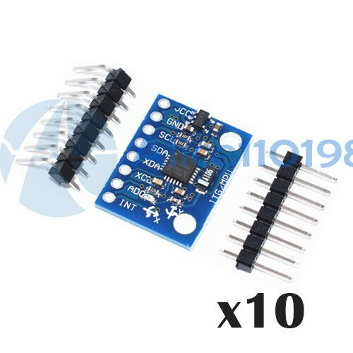 10PC MPU-6050 Module 3 Axis Gyroscope+Accelerometer Module for Arduino MPU 6050