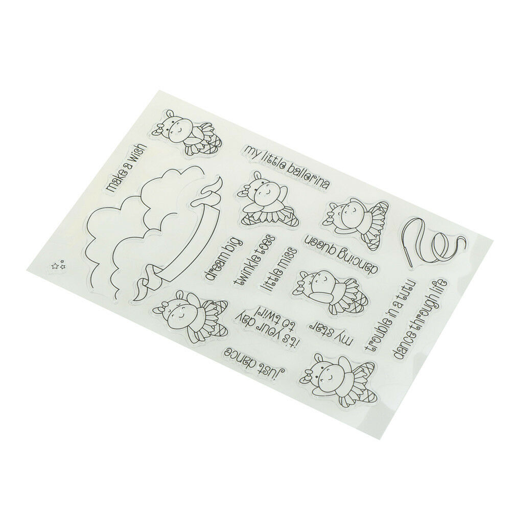 Dancing cow Clear Silicone Stamp/Seal for DIY Scrapbooking/photo Album Dec.l8