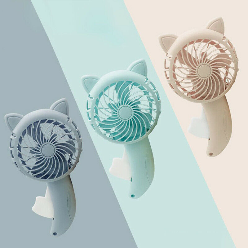 Handheld Fan Household Mini Fan Fan Coloured Manual Handpress Fans Cool Lt