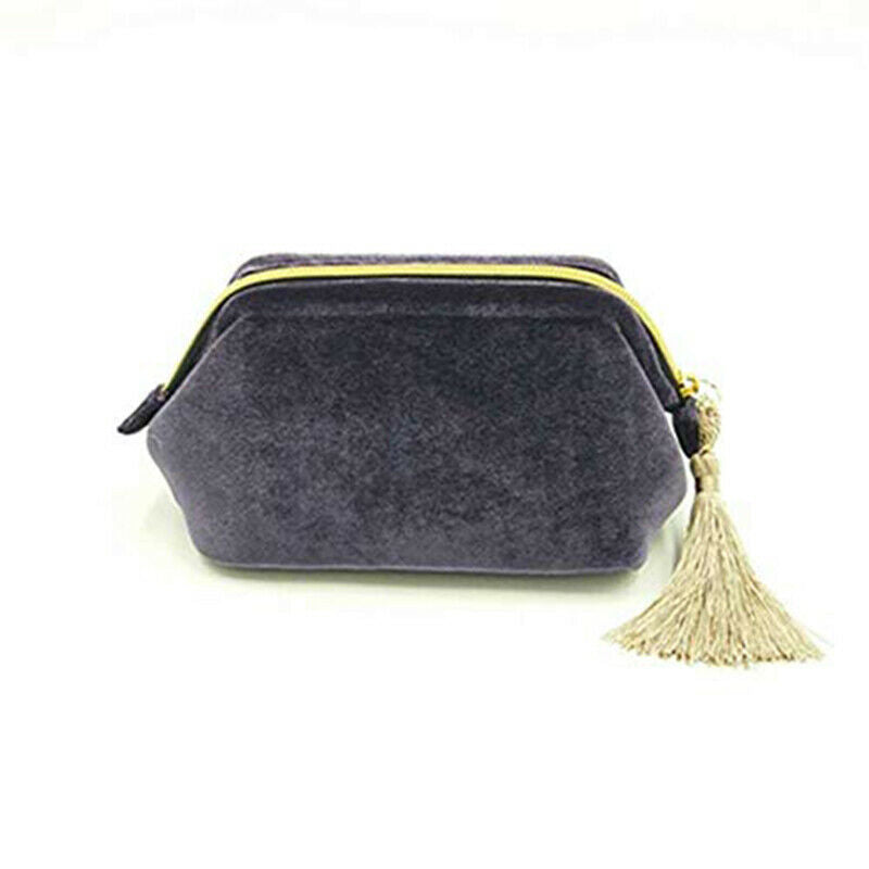 Handy Makeup Bag , Velvet Embroidered Applique Moon Stars Sun Cosmetic Bag HN US