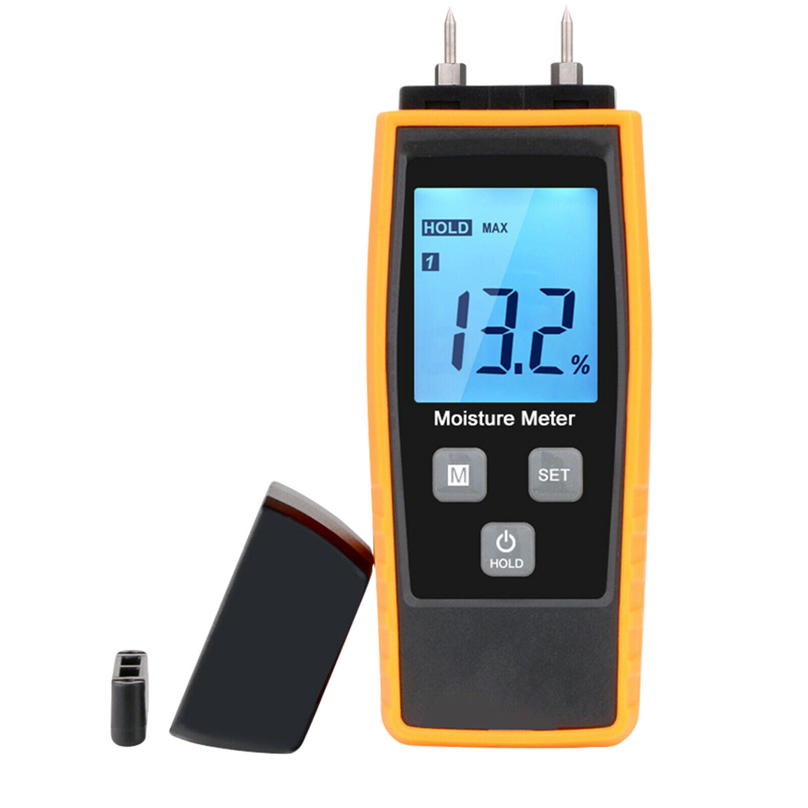 Moisture Meter Needle Type for Building Materials LCD Display Easy Operate