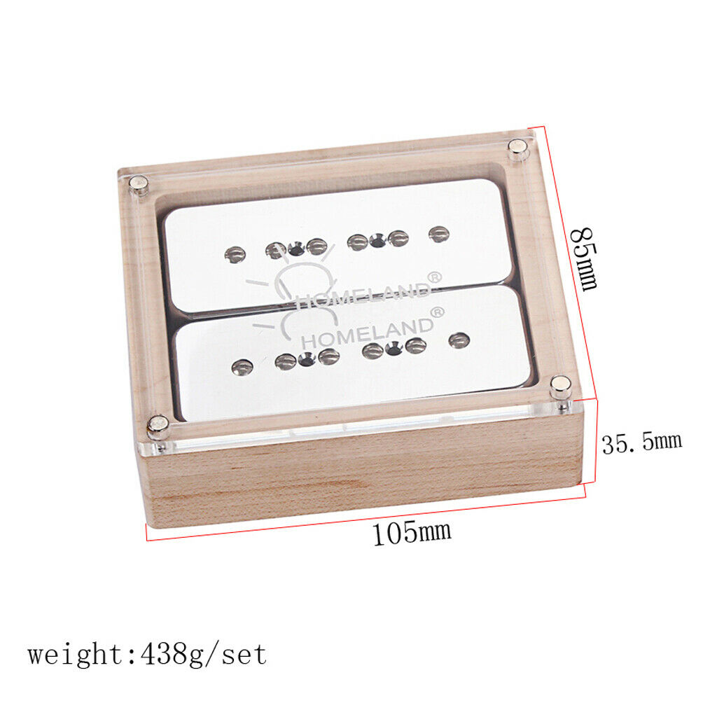 2pcs/set P90 Guitar Pickups Single Coil Humbucker Pickups Neck&Bridge Chorme