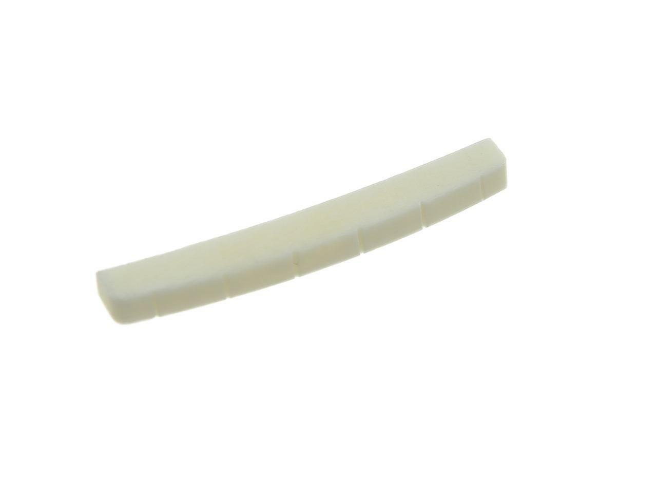 43mm Pure Bone Nut Curved Bottom Slotted Guitar Nut for Strat/Tele 43x3.2mm