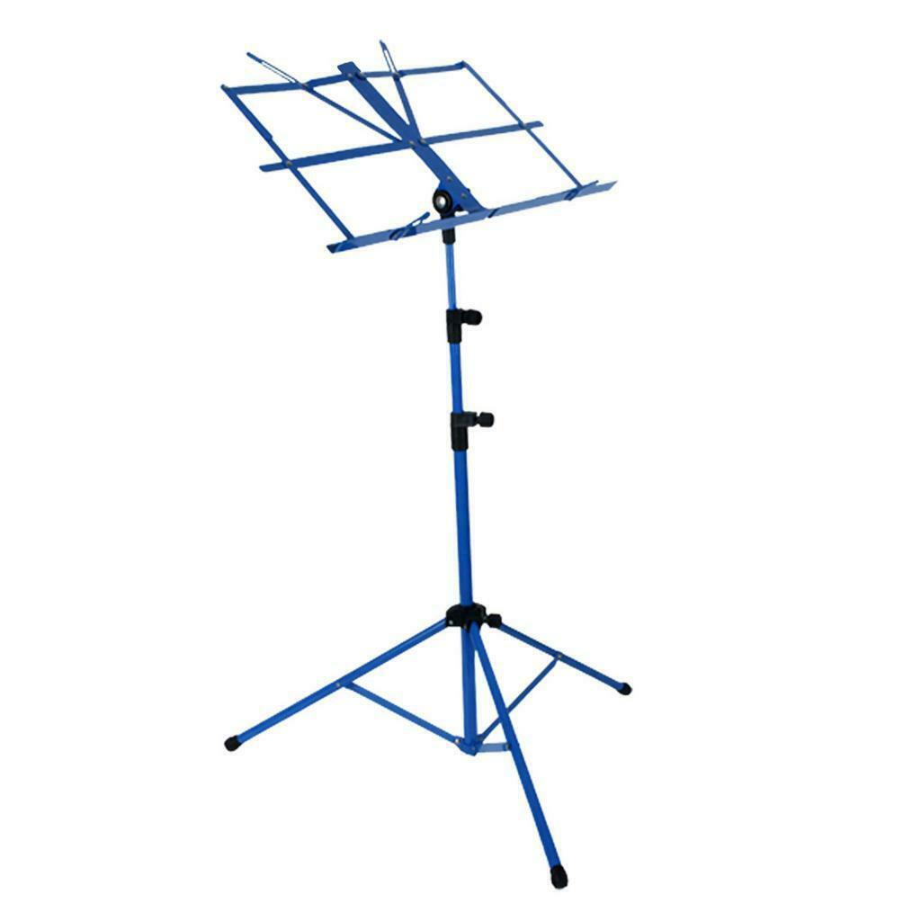 Portable Professional Heavy Duty Music Stand Sheet Blue + Carrying Bag