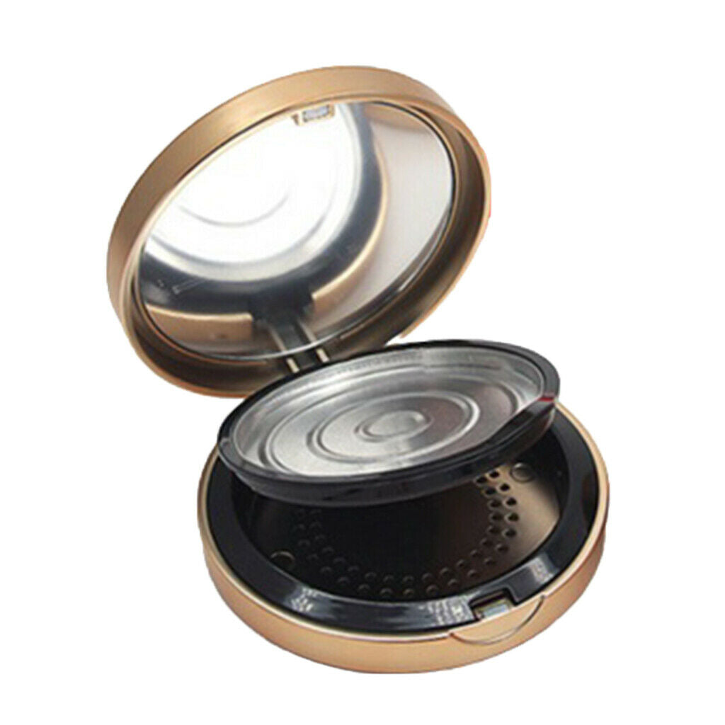 Double Layer Cosmetic Concealer Foundation Powder Container Case Holder Jar