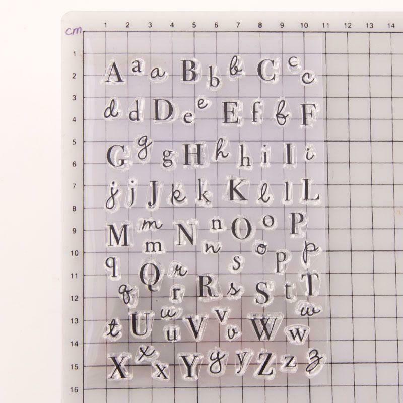 Alphabet Silicone Clear Seal Stamp DIY Scrapbooking Embossing Photo Album Decor