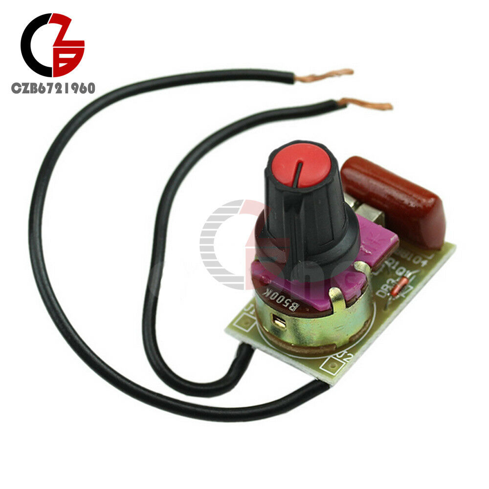 2PCS 100W Dimmer Module Motor Speed Regulation Control Switch Kits for Arduino