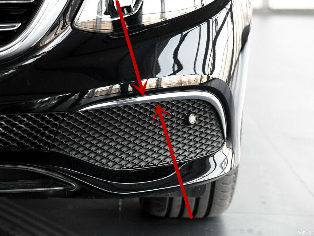 Front Left Right Lower Grille Chrome Trim Molding Fit For Mercedes W213 E300E400