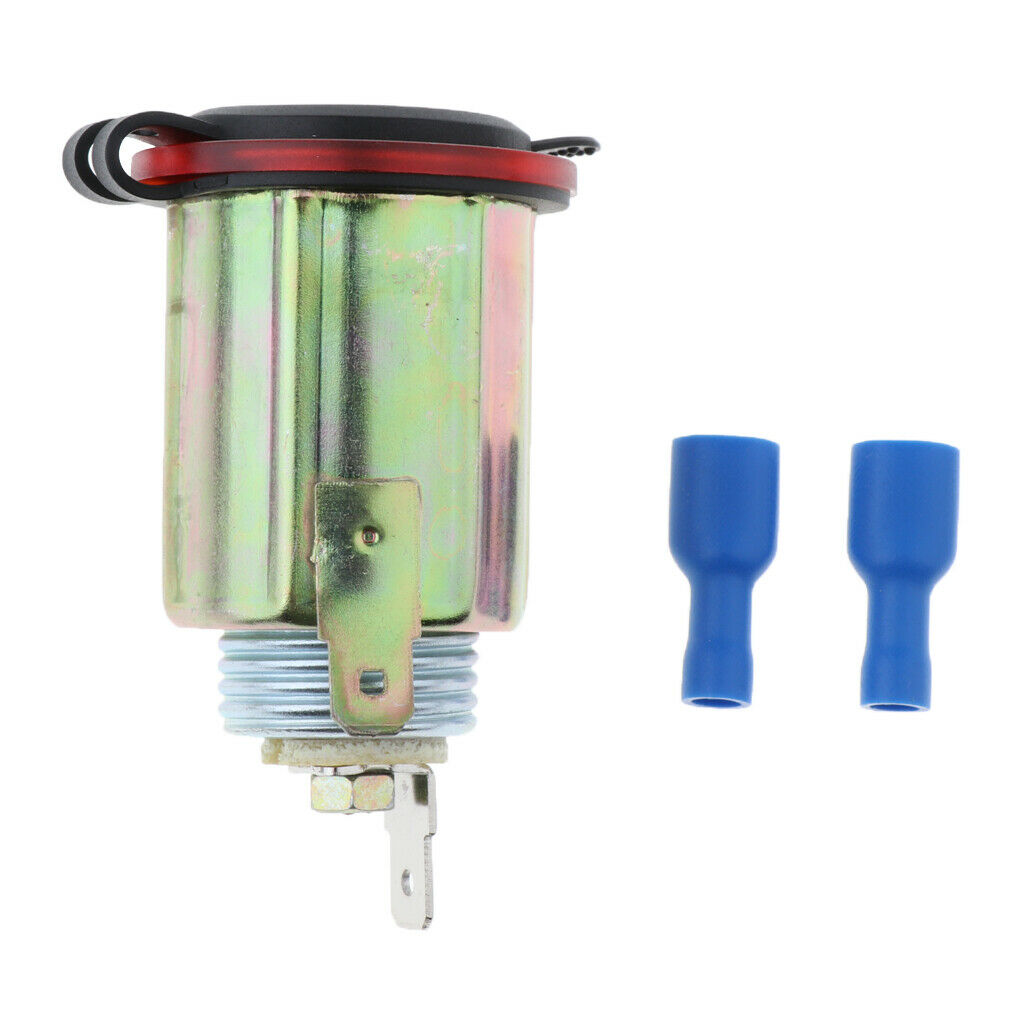 Universal Motorcycle Motorbike Metal USB Car Power Outlet  Light Yellow