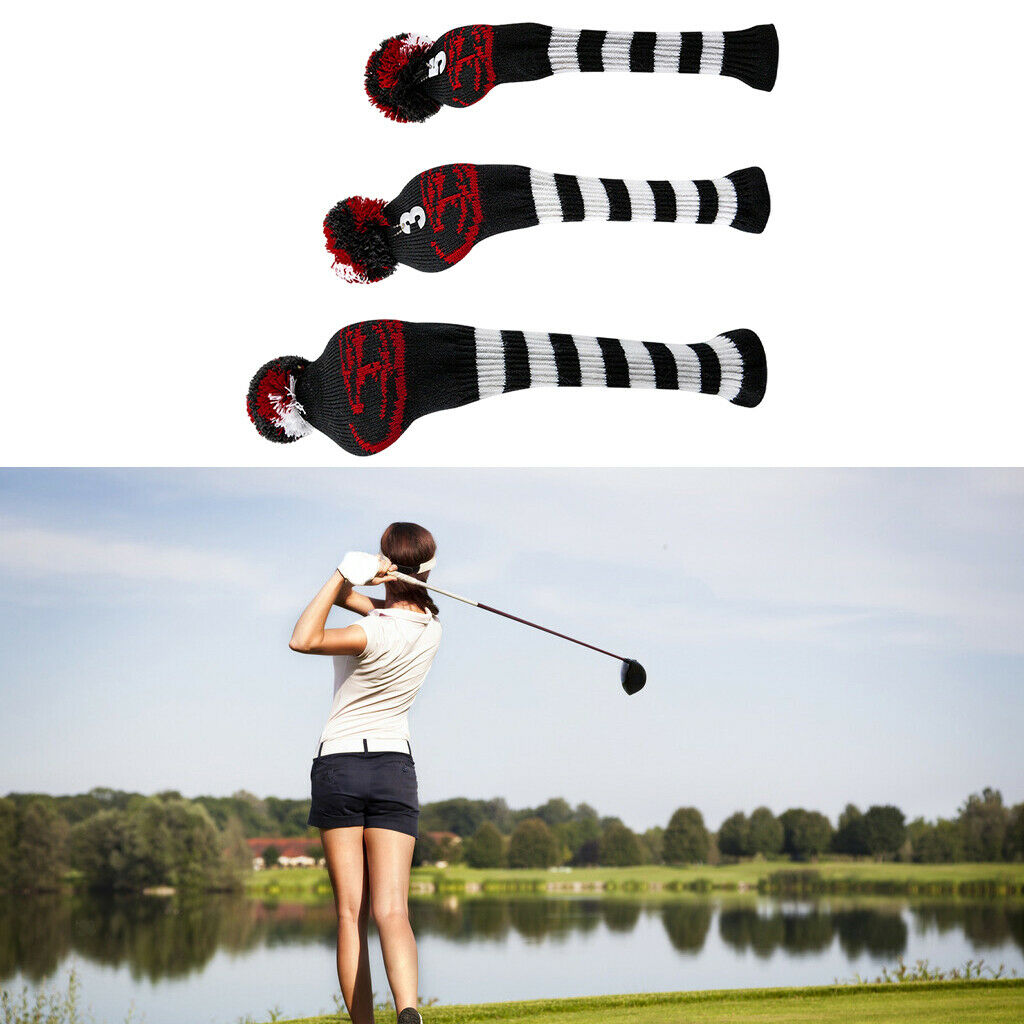 3x Totem Pattern Golf Head Cover Club Wood Headcover Protector Golfer Gift