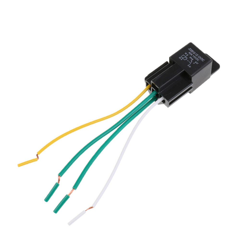 Car Vehicle 12V Volt 40A AMP Relay & Socket SPDT 4Pin 4Wire Normally Closed