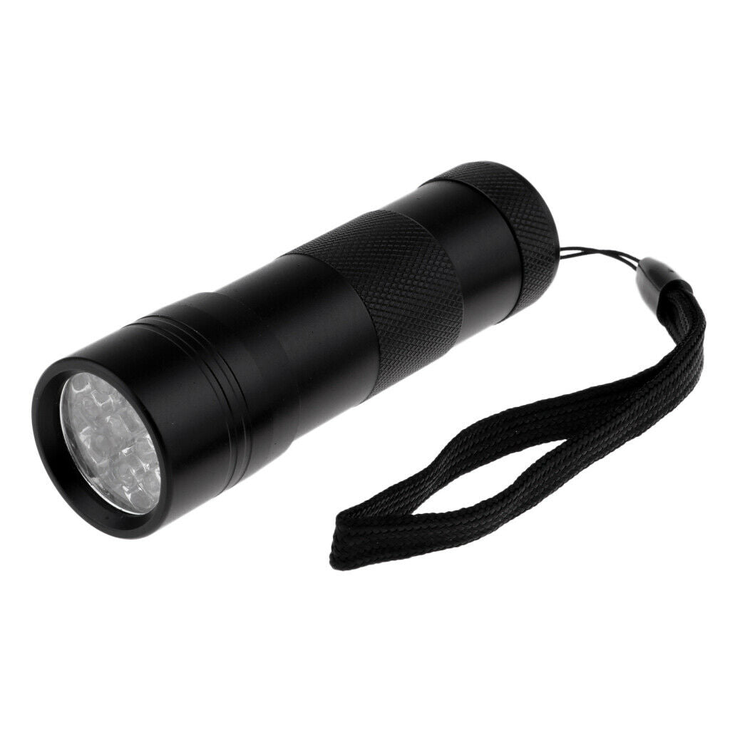 Aluminum UV Ultra Violet LED Flashlight Flash Light Torch Bright Purple Lamp