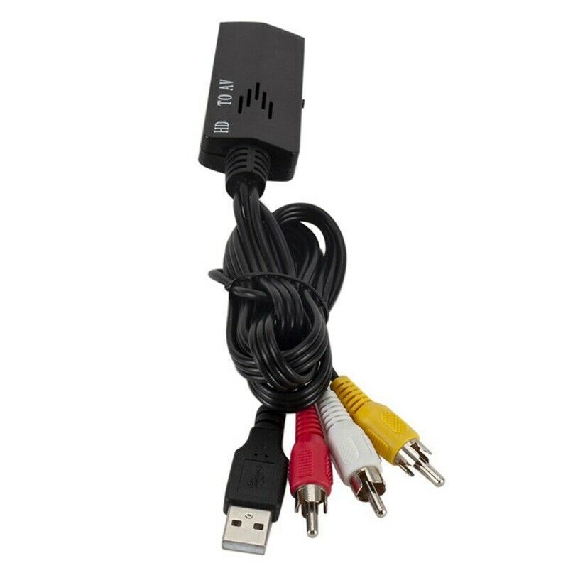 1080P MI-Compatible to 3 RCA/AV Audio Video Cable Converter Adapter with USBD6K3