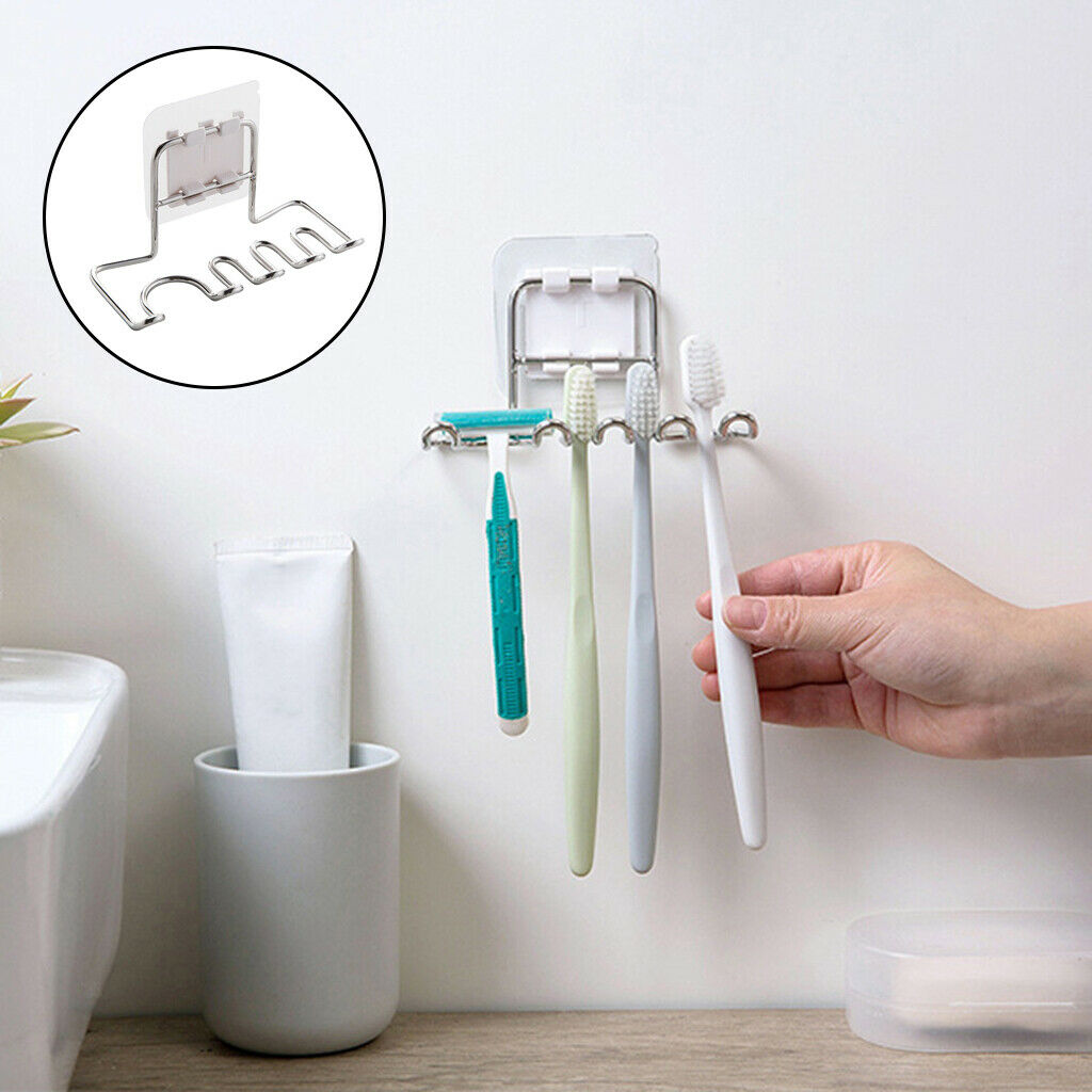 Toothbrush Holder Stainless Steel Toothbrush Holder Toothpaste Holder Stand