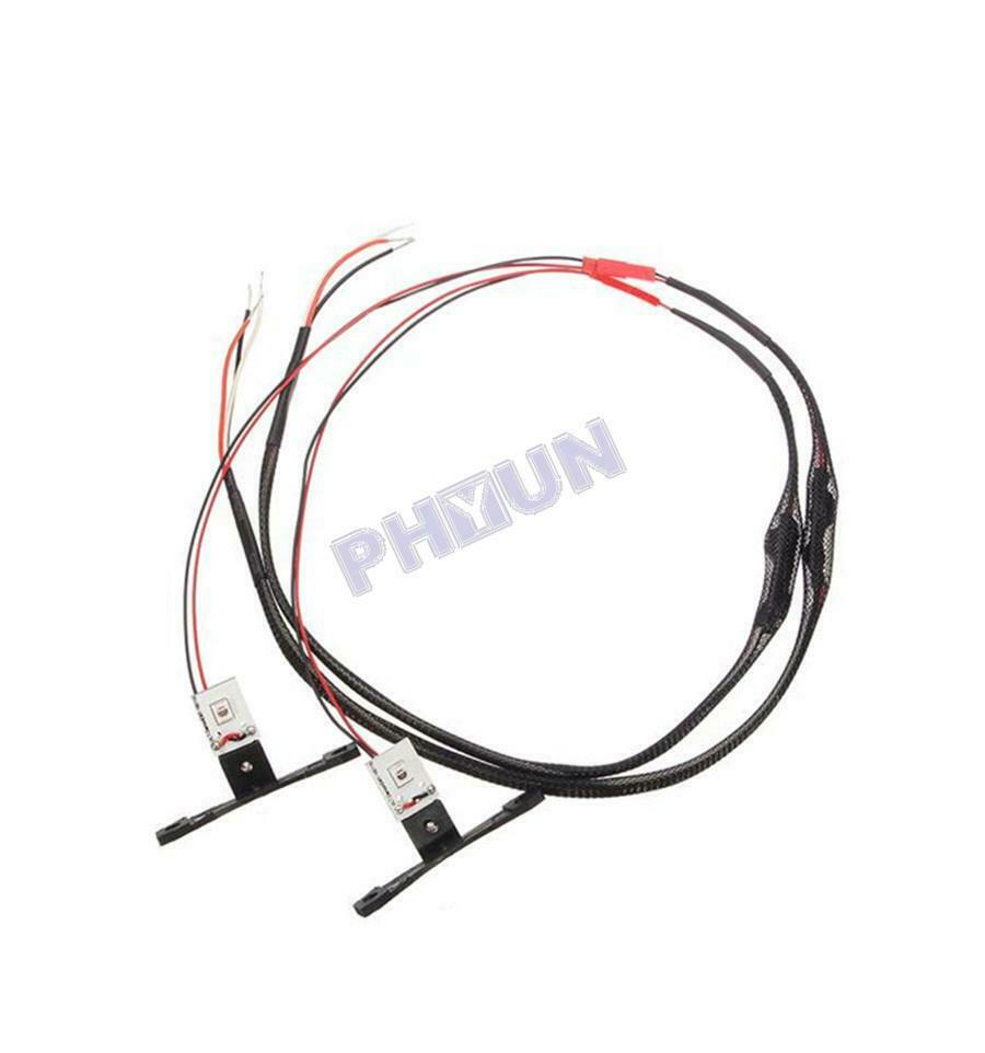 2x Red LED Devil Demon Eyes Light Ring for Car Projector Lens Headlight Retrofit