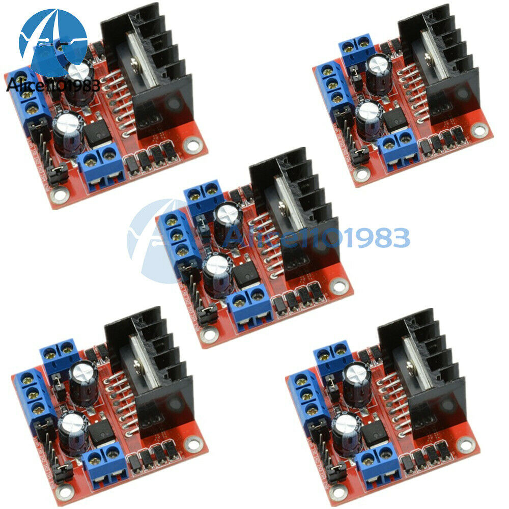 5PCS 25W L298N Dual HBridge DC Stepper Motor L298N Drive Controller Board Module