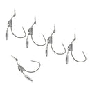 5pcs Lead Weighted Jig Fishing Hooks Worm Crank Hook With Spinners Spoon 7g