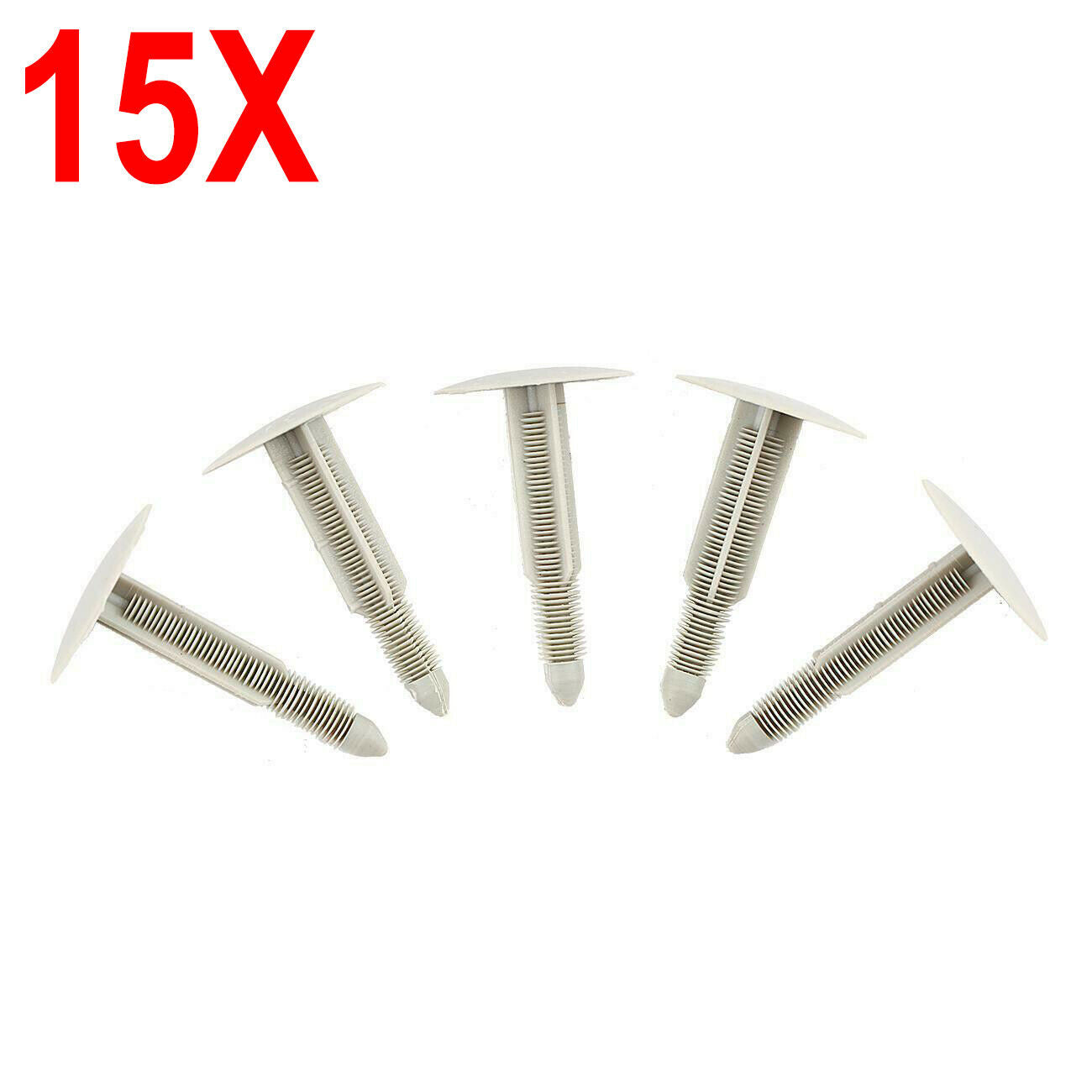 15PCS 49mm GREY HEADLINER HEADLINING ROOF TRIM CLIPS FOR FORD TRANSIT 2006-2013
